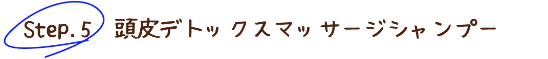 Step5 頭皮デトックスマッサージシャンプー