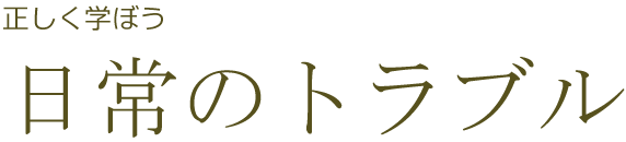 正しく学ぼう日常のトラブル　ヘアケア講座