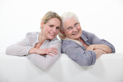 Mother daughter portrait