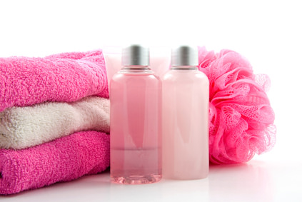 pink bathroom and spa accessory