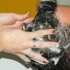 洗い残しによる頭皮の傷み具合について