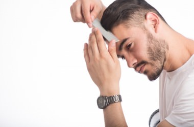 男性の為の前髪セット方法