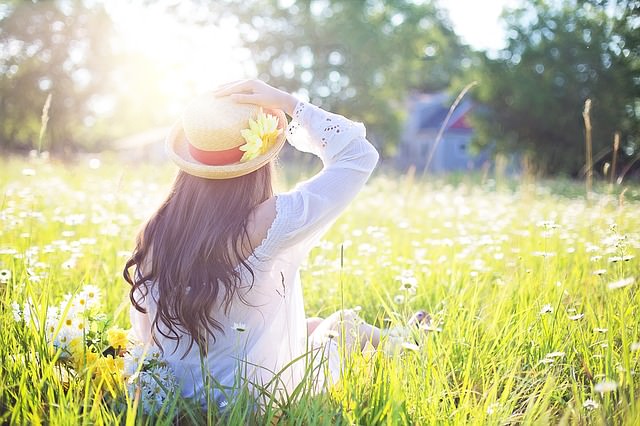 帽子のあとがつきにくい方法