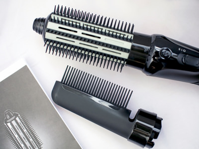 Hairdryer styler brush for hair drying and styling