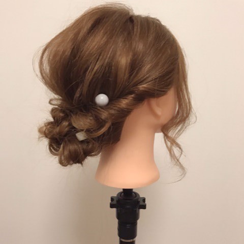 浴衣ヘアアレンジ☆ふんわりシニヨン