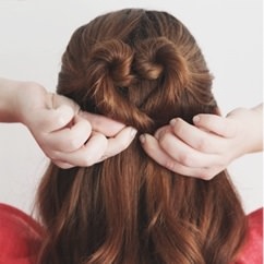 ★ハート・ハーフアップ★ ~キュートなハーフアップ・ヘアアレンジ~ ヘアアレンジ ロングヘア