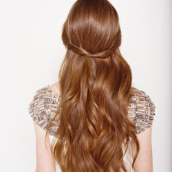 簡単ねじりヘア ヘアアレンジ ロングヘア