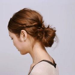 ☆無造作お団子ヘア☆ ヘアアレンジ ミディアムヘア