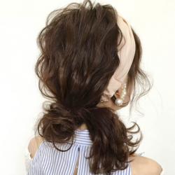 超簡単☆ターバン×お団子のとっても可愛いアレンジ　ヘアアレンジ　ロングヘア