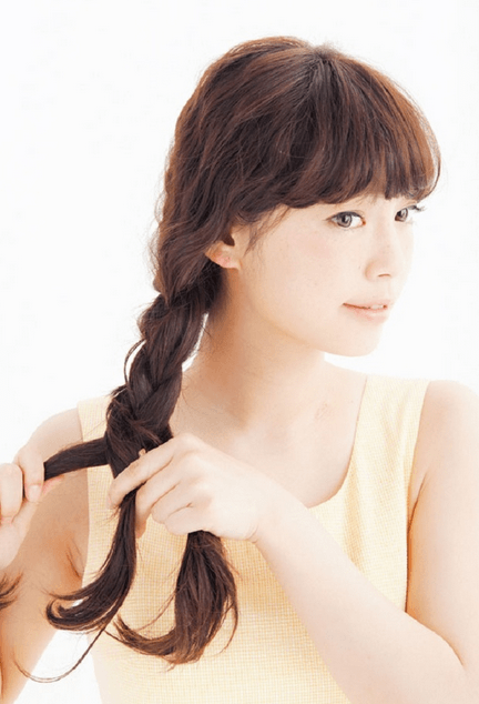 バナナクリップでゆるかわ三つ編み ヘアレシピ 頭美人