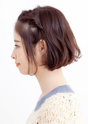 ねじるだけのスッキリアレンジ ヘアレシピ 頭美人