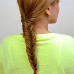 フィッシュボーンアレンジ ヘアアレンジ ロングヘア