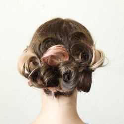 シンプル可愛いアップアレンジ ヘアアレンジ ロングヘア