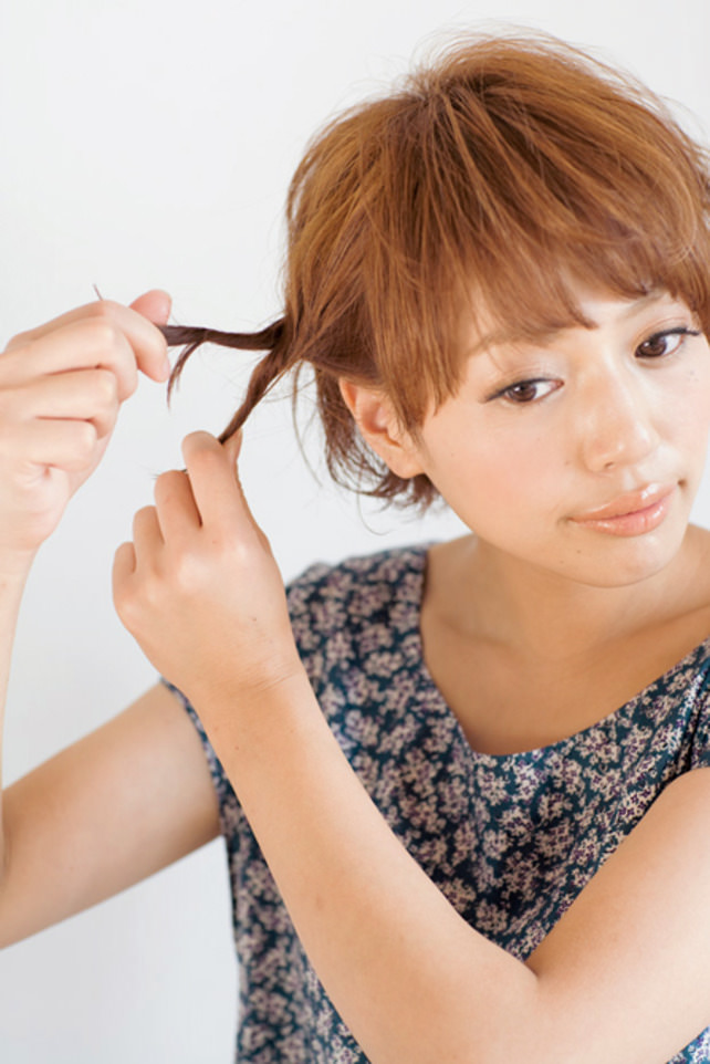 ハツラツな雰囲気の出るひし形ヘア ヘアレシピ 頭美人