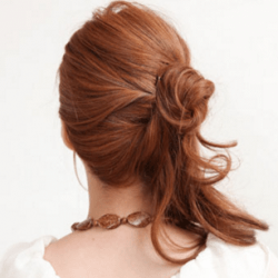 マーメイドバングで魅せるサイドアレンジ　ヘアアレンジ　ロングヘア