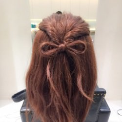 リボンヘアの基礎アレンジ ヘアアレンジ ミディアムヘア