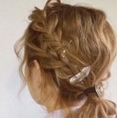 でこ出しが可愛い☆三つ編み前髪アレンジ ヘアアレンジ ショートヘア