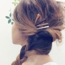 3ステップで簡単！ダブルくるりんぱと三つ編みアレンジ☆　ヘアアレンジ　ロングヘア