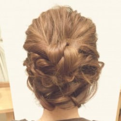 華やかくるりんぱ ヘアアレンジ ロングヘア