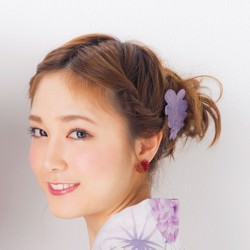 ねじってとめるだけ！おだんごで作る和風美人　ヘアアレンジ　ロングヘア