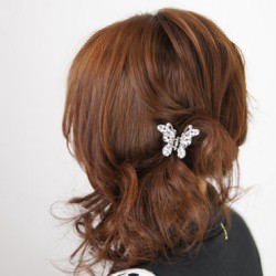 マーメイド風サイドアップヘアアレンジ ヘアアレンジ ロングヘア