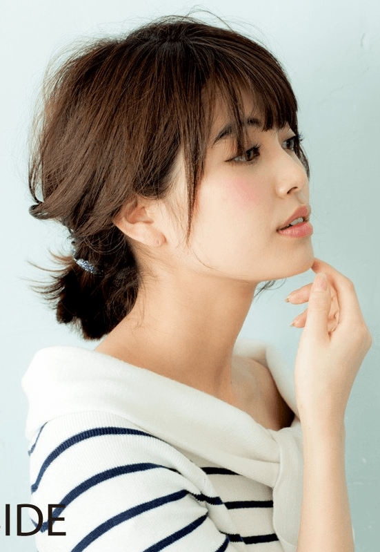 ボブでスッキリまとめ髪スタイル ヘアレシピ 頭美人