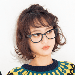 透けバング×サイドねじりアレンジ ヘアアレンジ ショートヘア