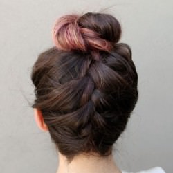 個性的☆外国人風お団子ヘア ヘアアレンジ ロングヘア