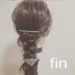 もこもこキュートな三つ編みでこなれアレンジ　ヘアアレンジ　ロングヘア