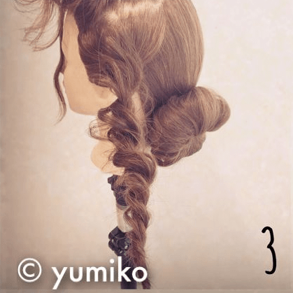 夏本番！浴衣に似合うアップヘアアレンジ☆3