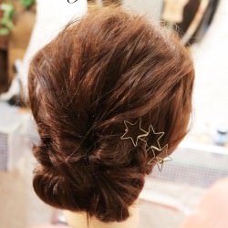 シニヨンで大人カワイイお団子アレンジ♪　ヘアアレンジ　ミディアムヘア