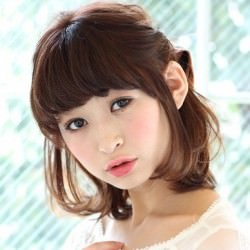 簡単ゆるかわハーフアップ♡ ヘアアレンジ ミディアムヘア