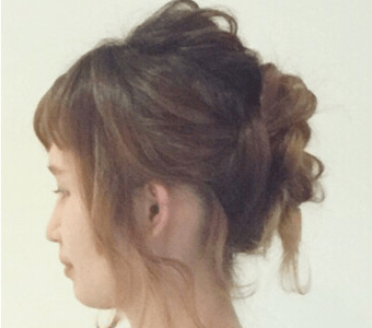ふっわ。くしゃっ。簡単アップアレンジサイド