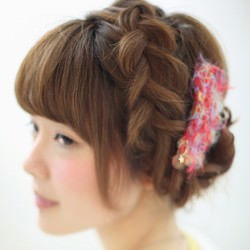 編み込みで簡単イメチェンスタイル☆ ヘアアレンジ ショートヘア