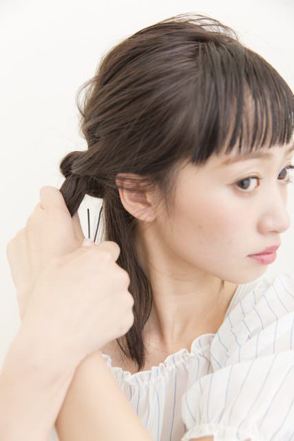 暑さをしのぐ！片寄せヘアアレンジ5