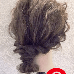 こなれ♡低めお団子　ヘアアレンジ　ミディアムヘア