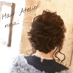 編み込み♪シニヨンアレンジ ヘアアレンジ ロングヘア