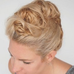 夜会巻き風♪簡単アレンジ ヘアアレンジ ミディアムヘア