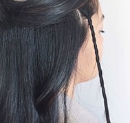 三つ編みで作るボヘミアンヘアー3