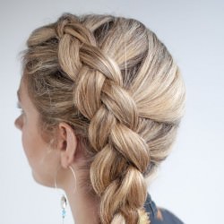 編み目がキレイ♡裏編み込みで作るサイドアレンジ ヘアアレンジ ロングヘア