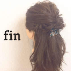 自分でできるお手軽アレンジ!くるりんぱハーフアップ ヘアアレンジ ミディアムヘア