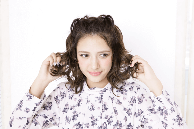 藤田二コルっぽい♪ねこ耳風ヘアアレンジ５