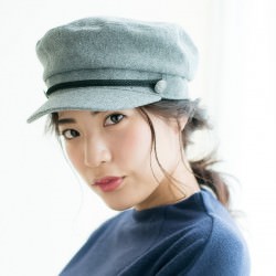 トレンドの「キャスケット」で大島優子風おしゃれアレンジ　ヘアアレンジ　ロングヘア