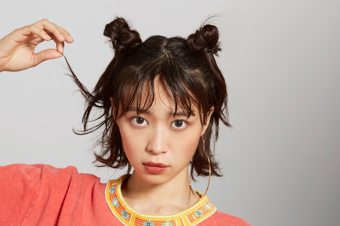 Zipperモデルのベックちゃんみたいなダブルお団子ヘアTOP