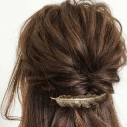 愛らしい時短ハーフアップ♪　ヘアアレンジ　ロングヘア