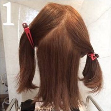 ボブヘアでもできる！三つ編みだけで簡単こなれポニー1