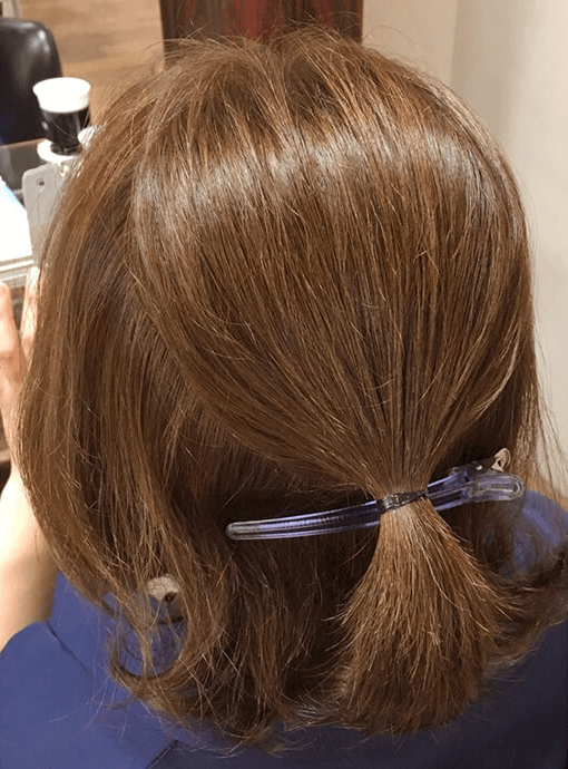 雨でも崩れにくい♪3分でできるショートヘアのまとめ髪2