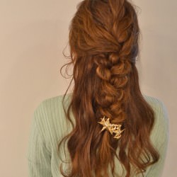 美人度アップ♪井川遥さんみたいな大人のハーフアップ ヘアアレンジ ロングヘア