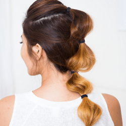 ぽこぽこしていて可愛い♪バブルブレイド ヘアアレンジ ロングヘア
