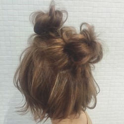 ボブの人にオススメ!超簡単に作れるお団子アレンジ ヘアアレンジ ショートヘア